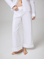 Пижама Белая 2 (рубашка с коротким рукавом + брюки)