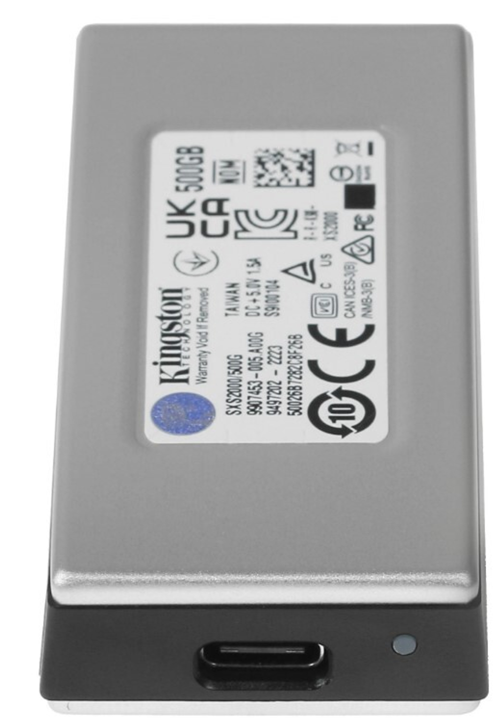 Внешний SSD USB 3.2 Gen 2 Type-C Kingston XS2000 BOC 500 ГБ