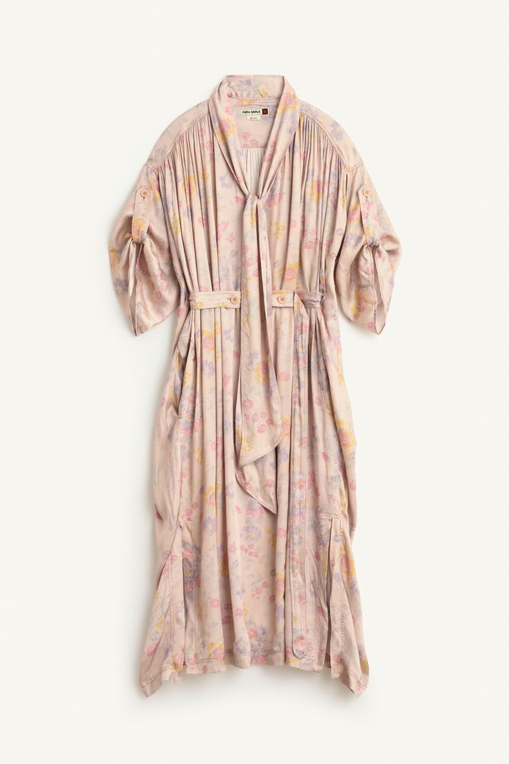 ZARA ПЛАТЬЕ ИЗ 100% ВИСКОЗЫ, С ПРИНТОМ