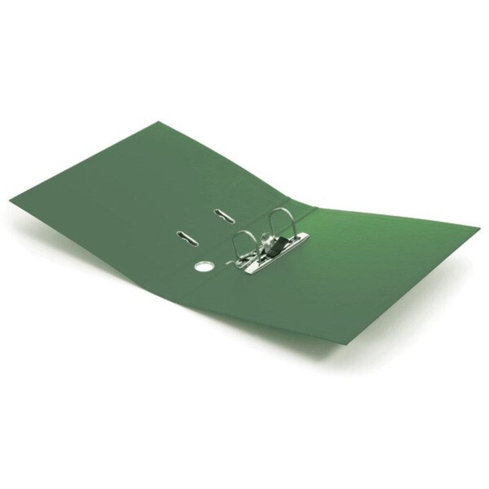 Папка-регистратор 75мм, бумвинил, deVente, карман на корешке, нижний металлический кант, зеленый