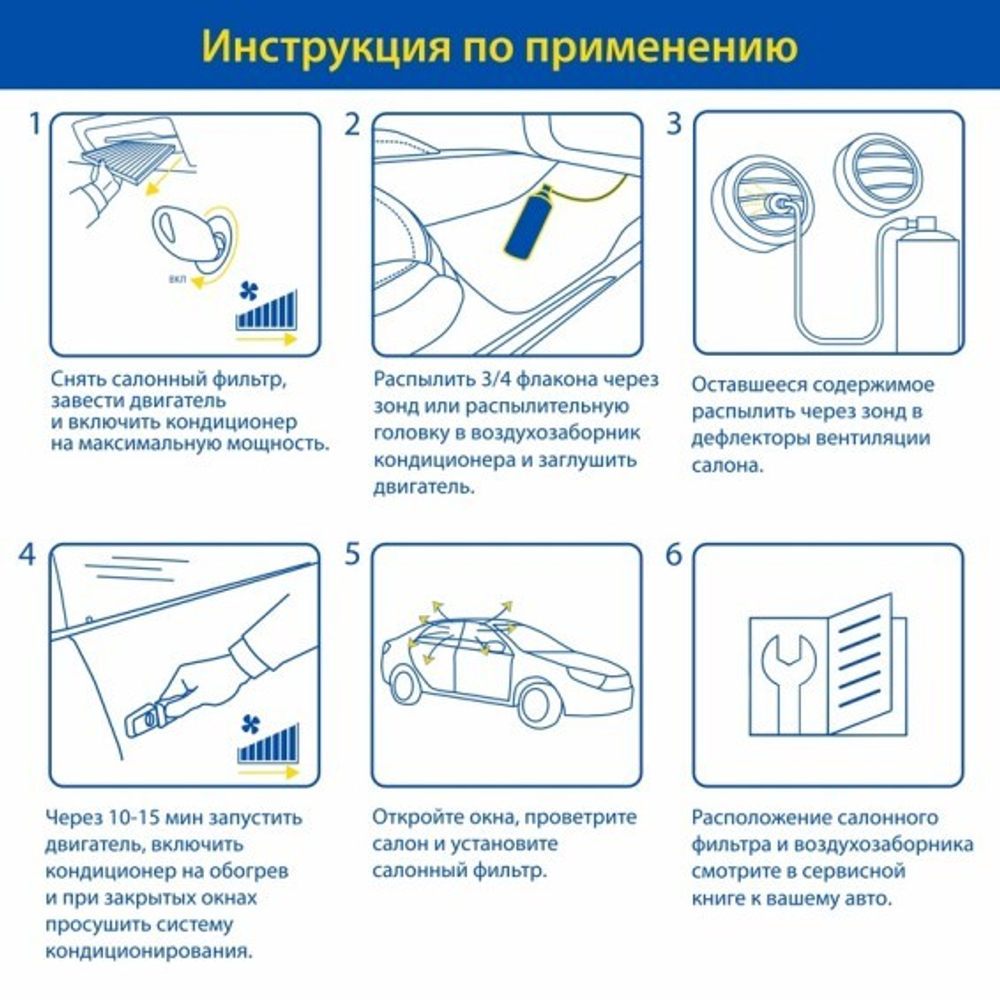 Очиститель кондиционера атлант.свежесть Goodyear (650мл)