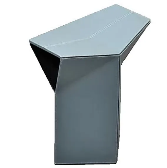 Табурет Atelier серо-голубая экокожа