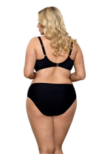 Женский купальник plus size в модной расцветке (Размер: 90E/44) (Цвет: черный)