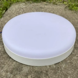 Светильник герметичный настенно-потолочный. Сверхяркий КРУГ 30Вт, со степенью защиты IP65. Размер 220х50. Холодный белый свет 6500К