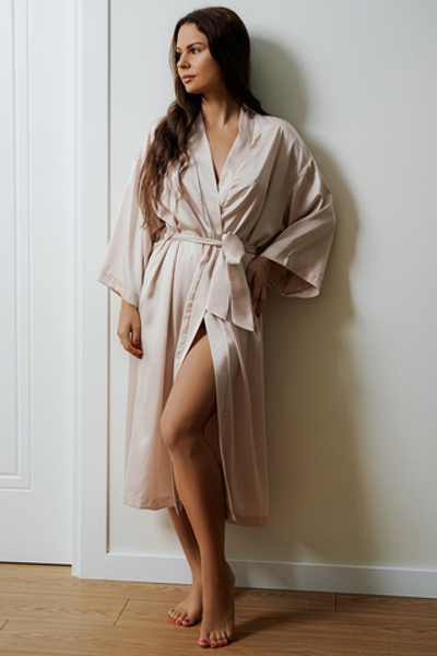 7147 халат-кимоно бежевый