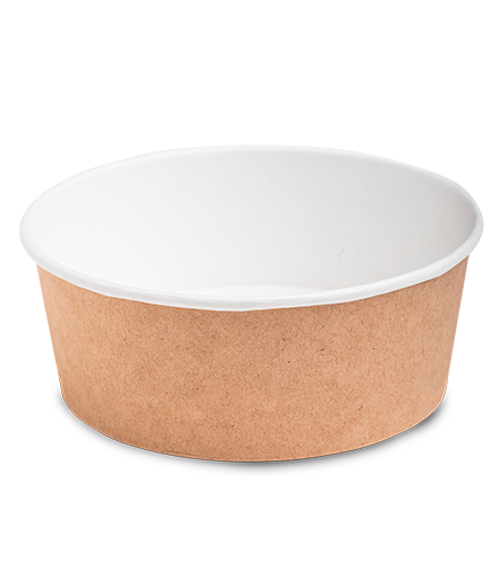 OSQ Упаковка Round Bowl крафт 1300 БЕЗ КРЫШКИ (1/35/210)