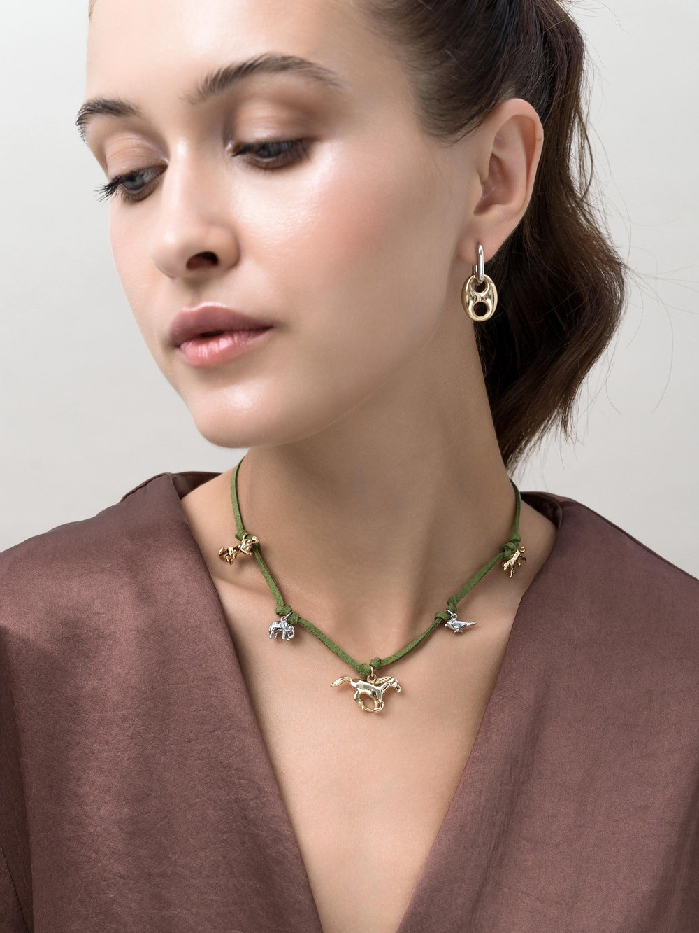 Серьги "Gess" New Bicolor