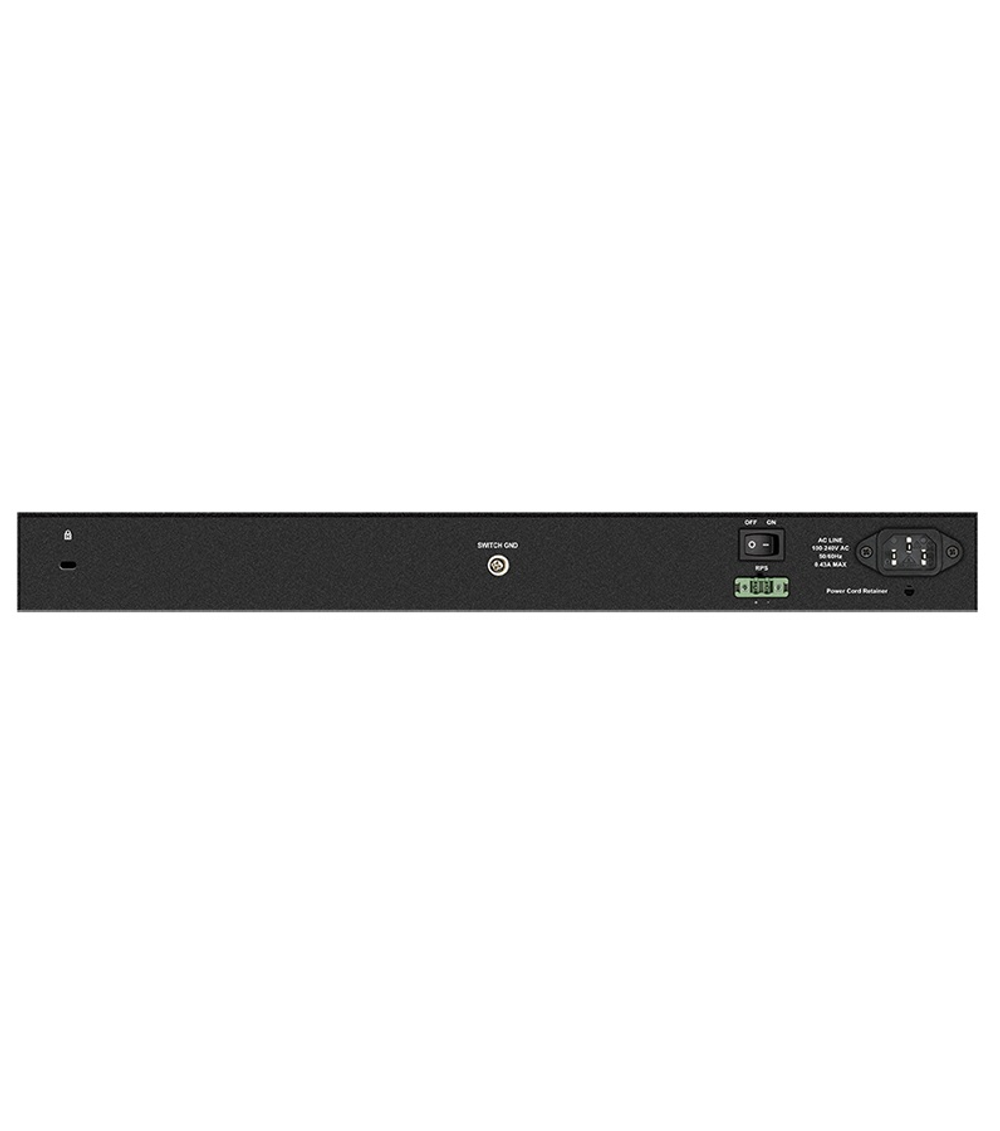 D-Link Managed L2 Metro Ethernet Switch 24x1000Base-T, 4x1000Base-X SFP, Surge 6KV, CLI, RJ45 Console, RPS, Dying Gasp