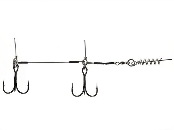 Остнаска стал. Lucky John STINGER SSW 1х7 3,5+8,0cm, оснащ. тройником №02/0 1шт.