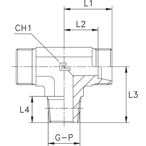 Штуцер FTC DS25 BSPT 1" (корпус)