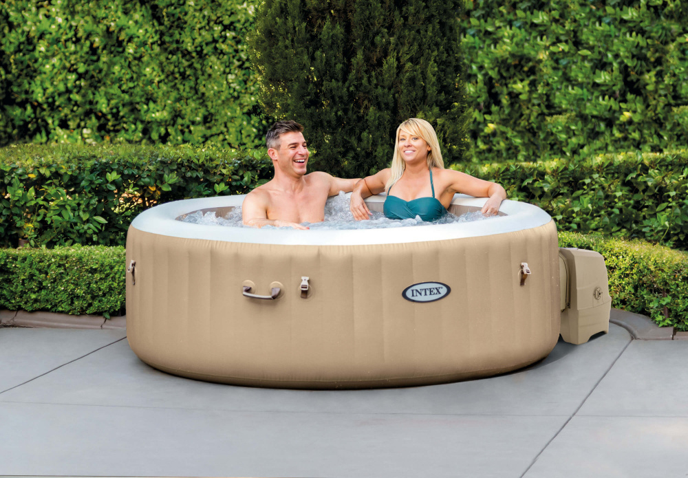 СПА-бассейн Intex Bubble Massage 145/196х71 см с круговым пузырьковым массажем (28426)