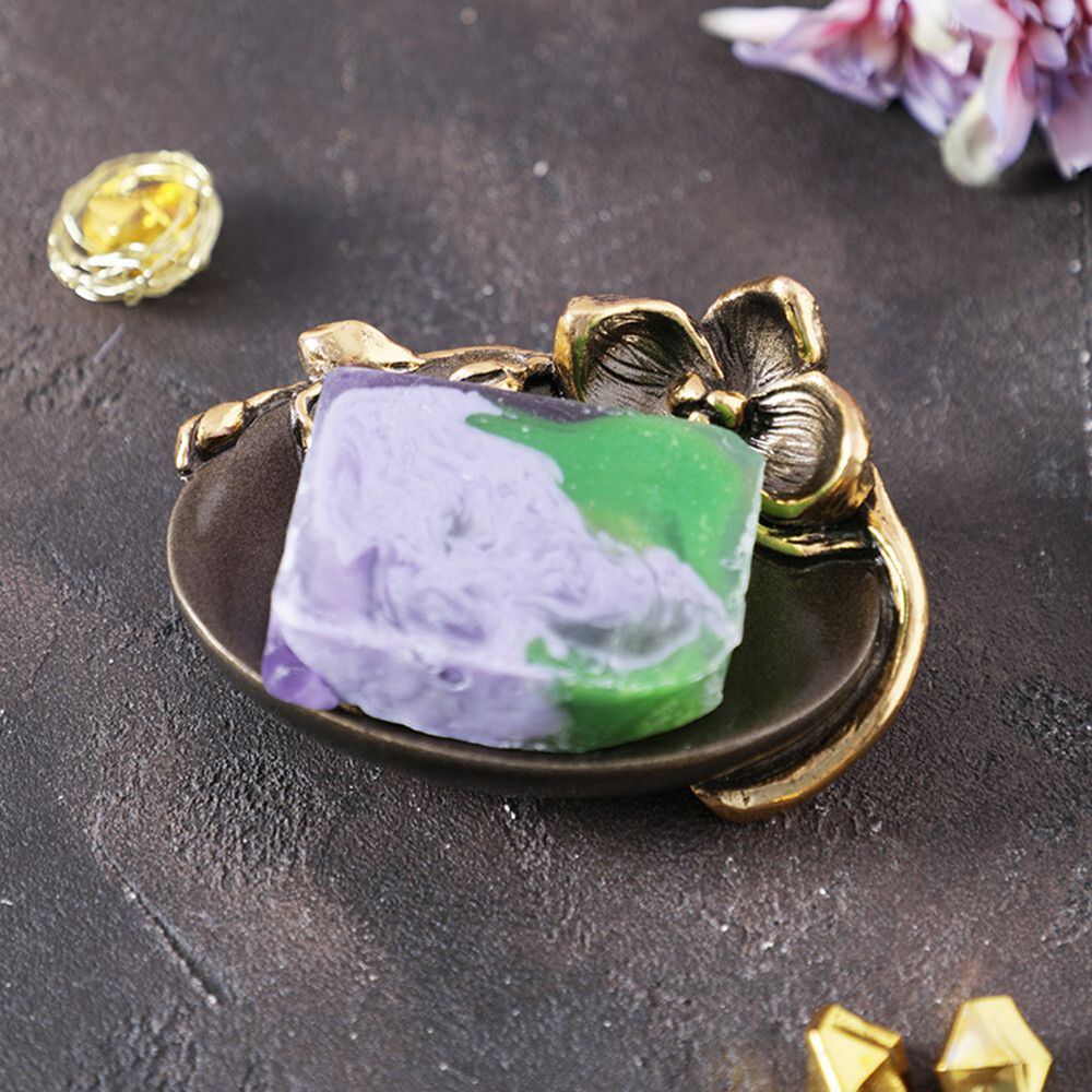 Мыльница Орхидея Калипсо Бронза