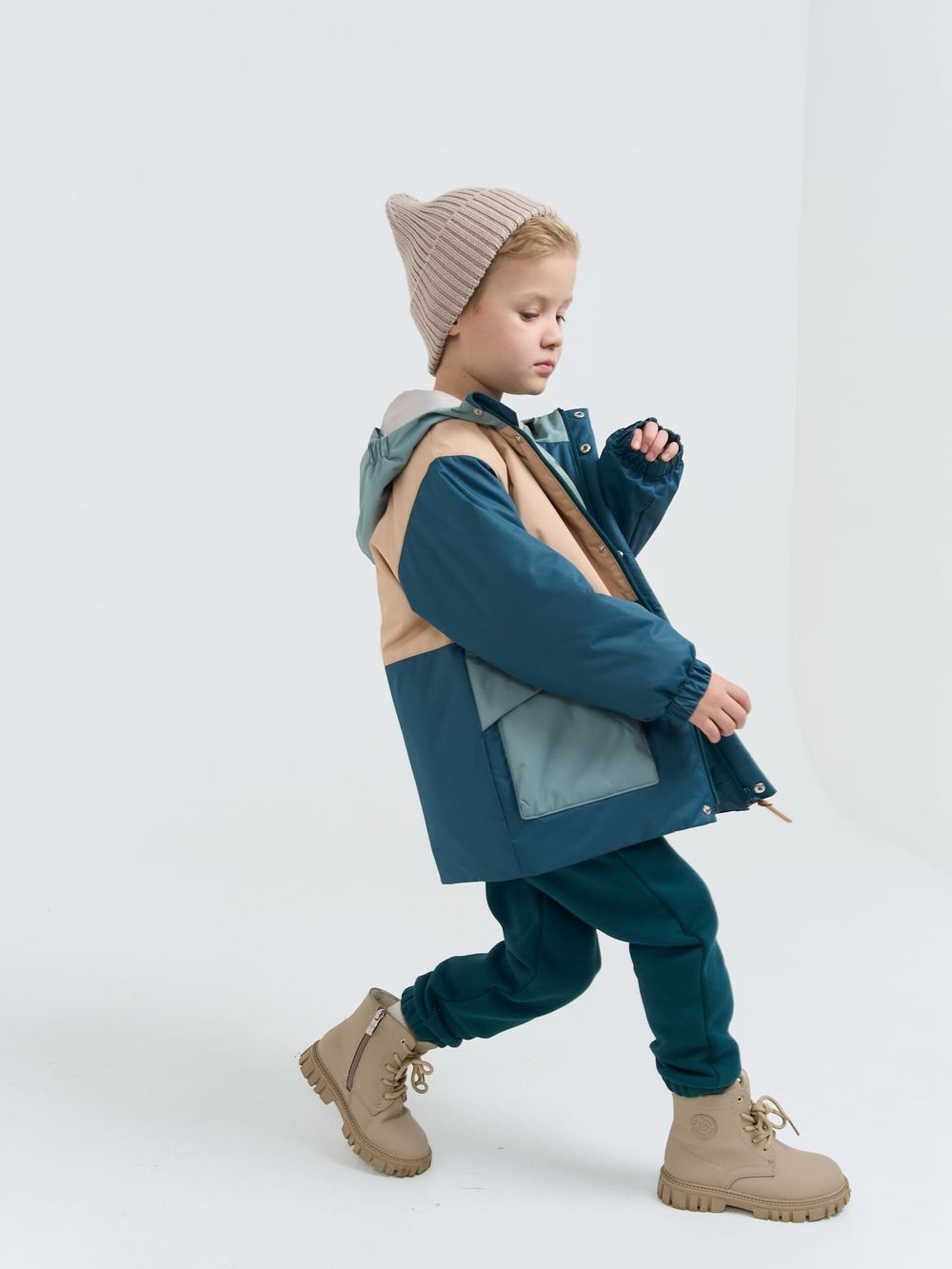 Куртка демисезонная Колор блок "Атлантик"