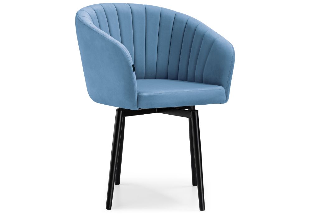 Стул на металлокаркасе Моншау крутящийся velutto 46 / черный