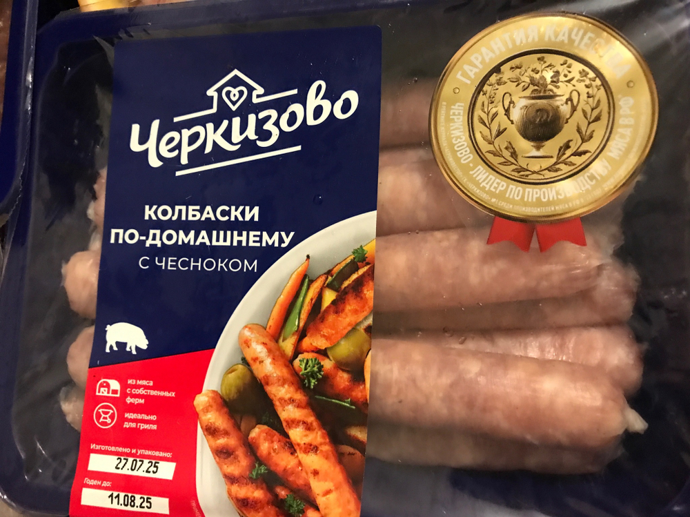 Колбаски по-домашнему с чесноком