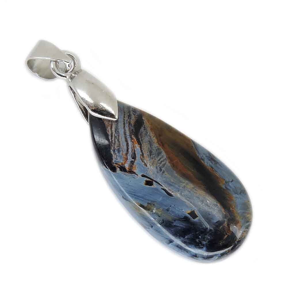 Кулон "Капля" питерсит сине-сизый асс.