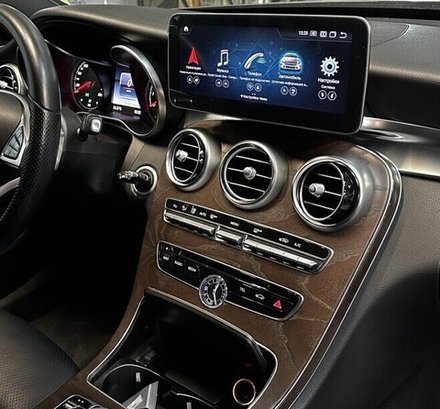 Магнитола для Mercedes-Benz GLC (X253) 2019-2021 NTG 6.0 - Parafar PF6918A138/128GLC монитор 10.25" на Android 13, 8Гб+128Гб, CarPlay, 4G SIM-слот