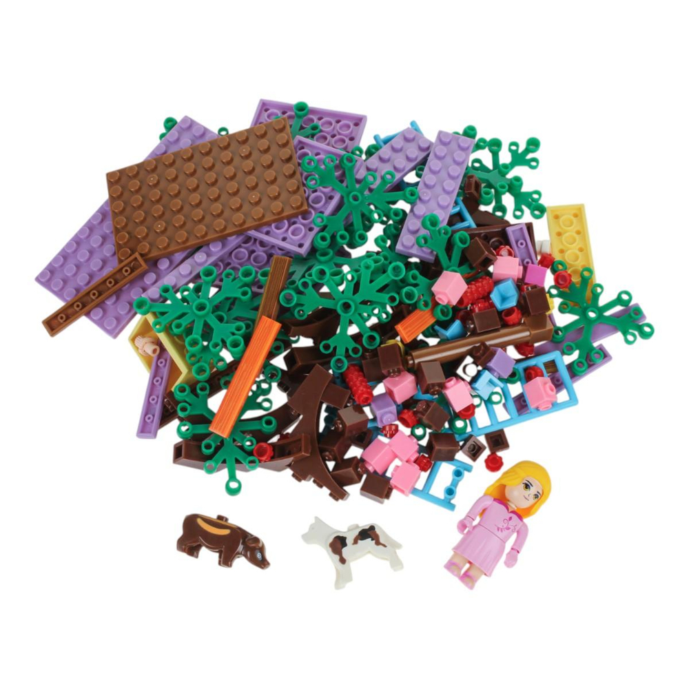 Конструктор блочный Аусини Мир чудес "Большой сад" 413эл. коробка 24706