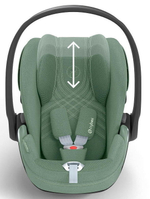 Коляска Cybex Priam IV Rosegold complete Cloud T Leaf Green Plus Base T 3 в 1 Sepia Black