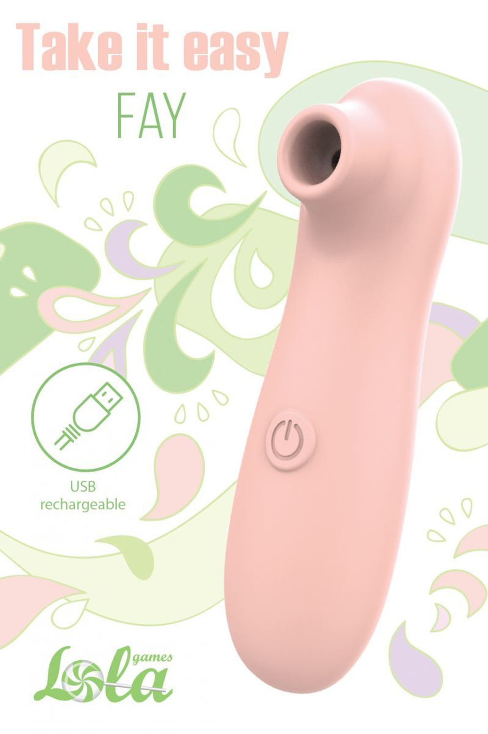 Вакуумно‑волновой стимулятор клитора Lola Games Fay, IPX7, 12,3 см