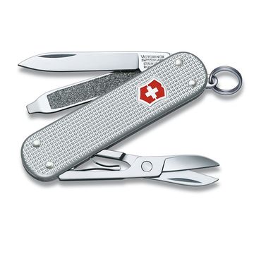 Складной нож Victorinox 0.6221.26 SILVER c клинком из стали X55CrMo14, рукоять алюминиевый сплав Alox