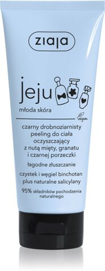 Ziaja Jeju - черный мелкозернистый скраб для тела /   200  ml  / GTIN 5901887045106