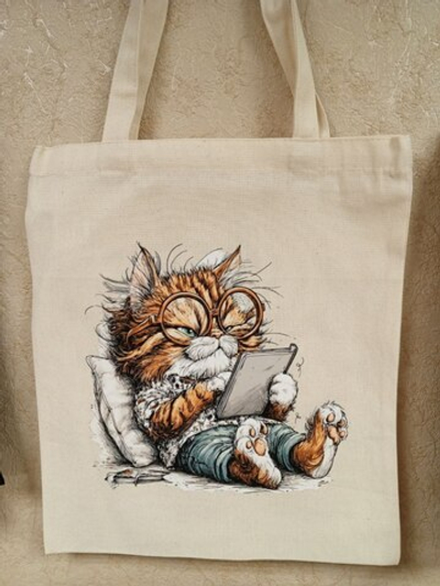 Шопперы "Кот умник"