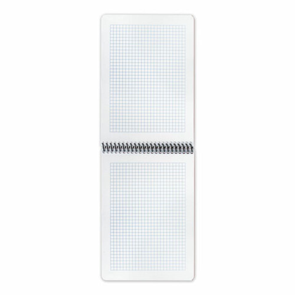 Блокнот А5, 80 листов, спираль пластиковая, обложка пластик, клетка, BRAUBERG "Metropolis", КРАСНЫЙ, 110975