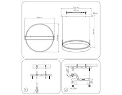 Ambrella Подвесной светодиодный светильник с пультом управления Original FA6605