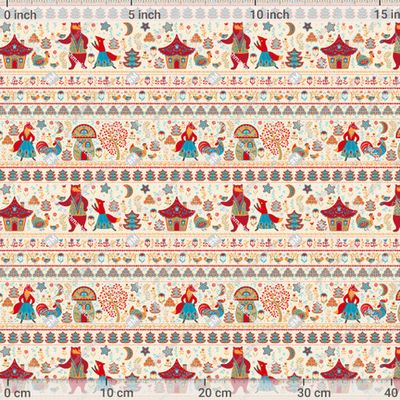 Медведь, лиса из сказки. Бежевый фон. (Дизайнер Irina Skaska) by Irina Skaska 652 DPI