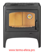 Печь-камин БАВАРИЯ ЭКО с плитой две конфорки