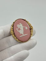 Брошь-кулон Wedgwood розовая