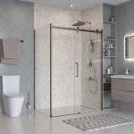 Душевой уголок BelBagno Marino 2-AH-1 140x80 стекло прозрачное/профиль оружейная сталь