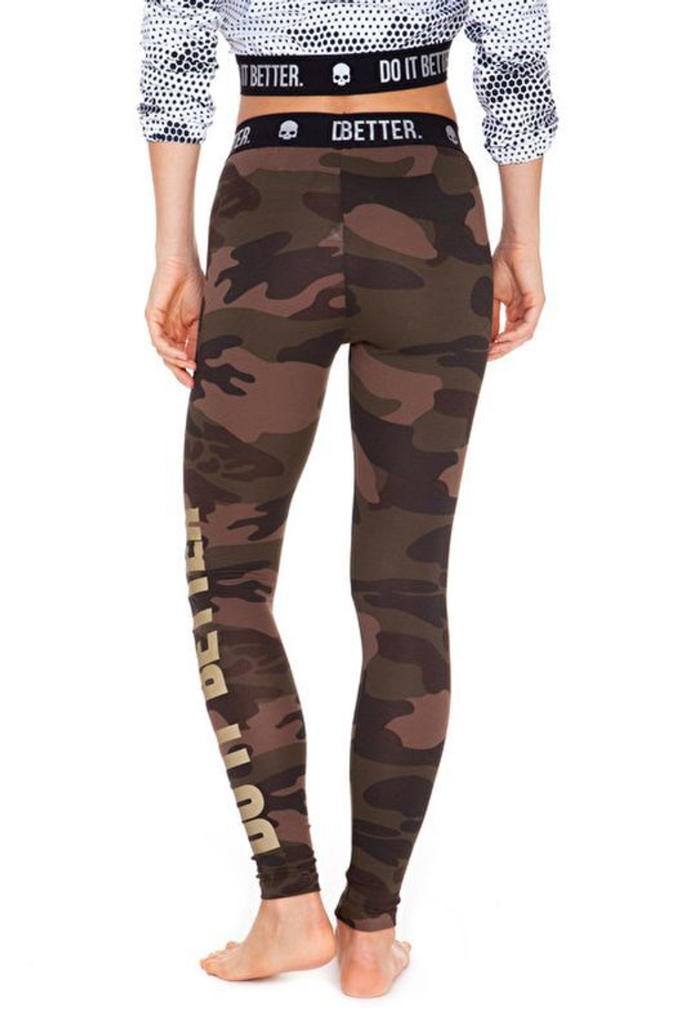 Женские теннисные брюки Hydrogen Do It Better Leggings - camouflage