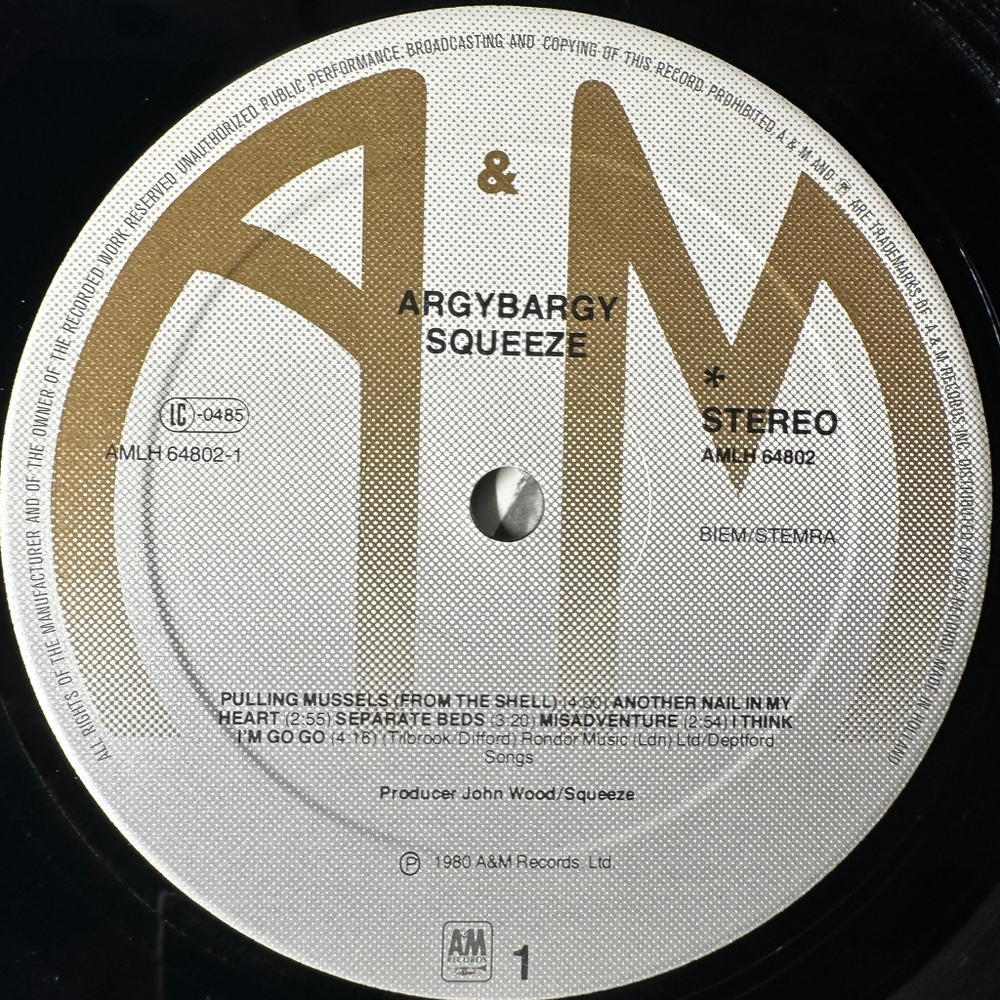 Squeeze ‎– Argybargy (Голландия 1980г.)