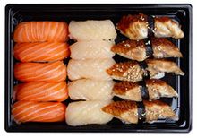 Суши ассорти лосось, гребешок, угорь, 15шт