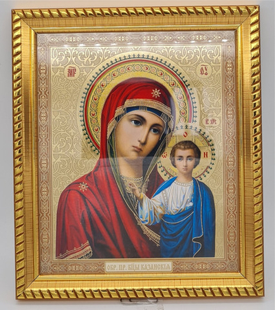 Икона баг.15*18 уф/л БМ Казанская кор/орн/зол/фон(БоГ) 10681463