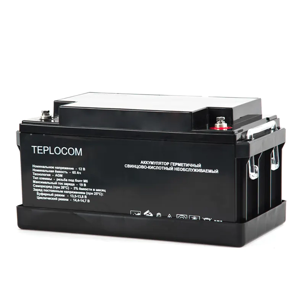 TEPLOCOM Solar 800, 65Ач источник бесперебойного питания и акб, 12385