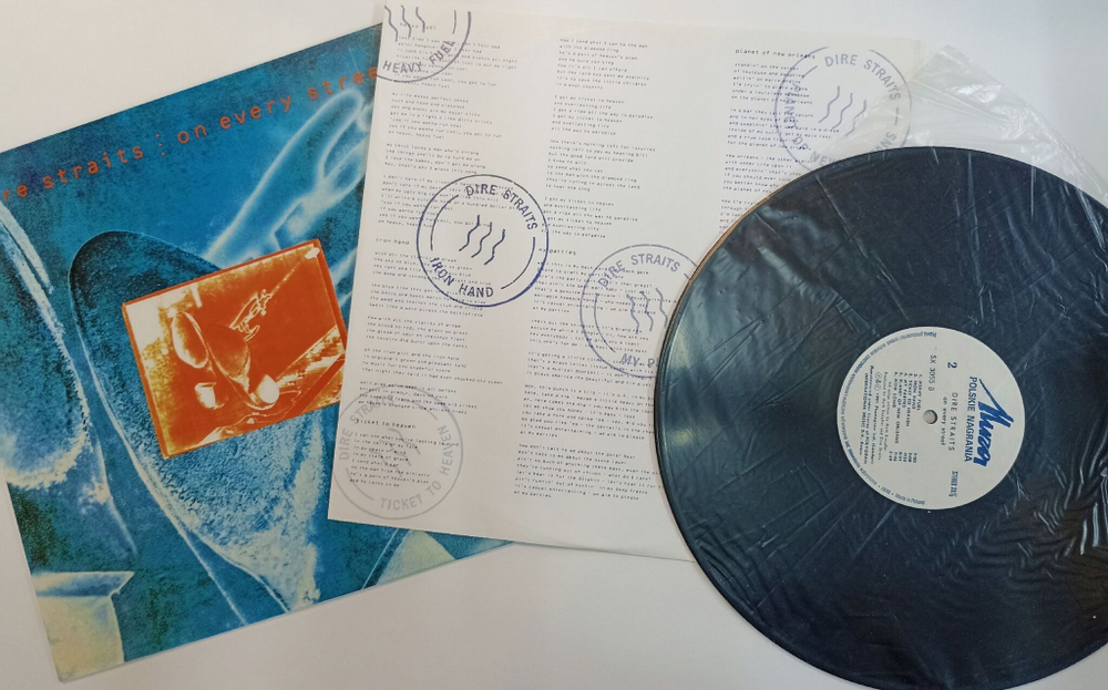Винтажная виниловая пластинка LP Dire Straits On Every Street (Польша 1991)