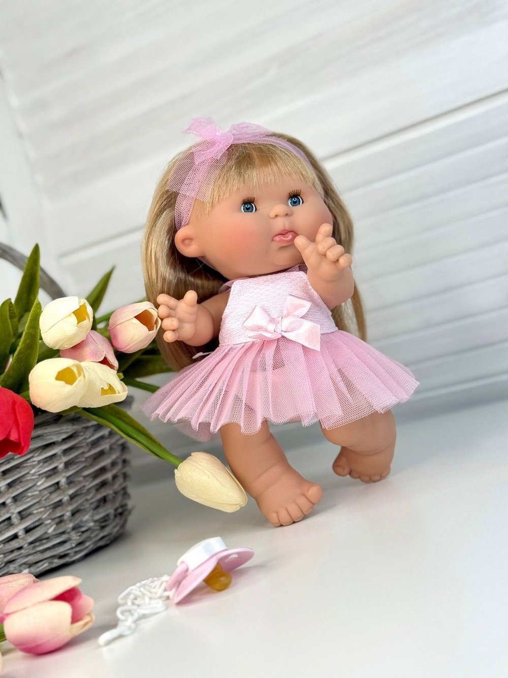 Пупс Nines 26см PEPOTE с закрывающими глазками (N804B4)