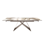 Раздвижной обеденный стол 1114/MC2207DT из мраморной керамики