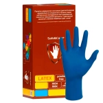 Перчатки Safe&Care-HIGH RISK DL 216 повышенной прочности размер M латексные смотровые нестерильные неопудренные 25 пар