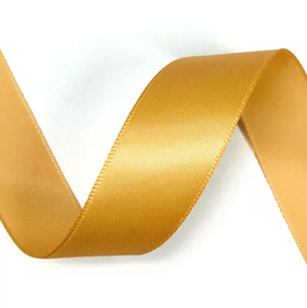 Лента атласная 12 мм Золотистая