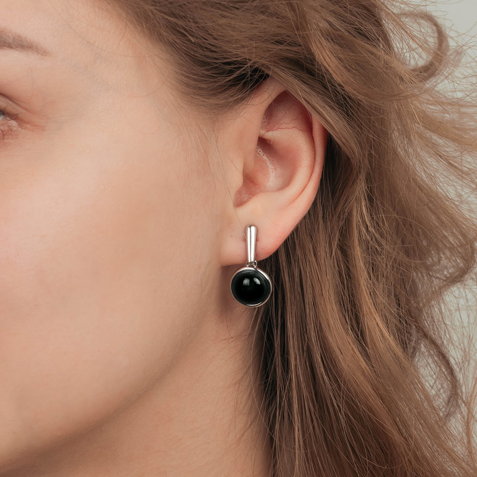 Серьги Possebon Agata Preto A0655.4 S