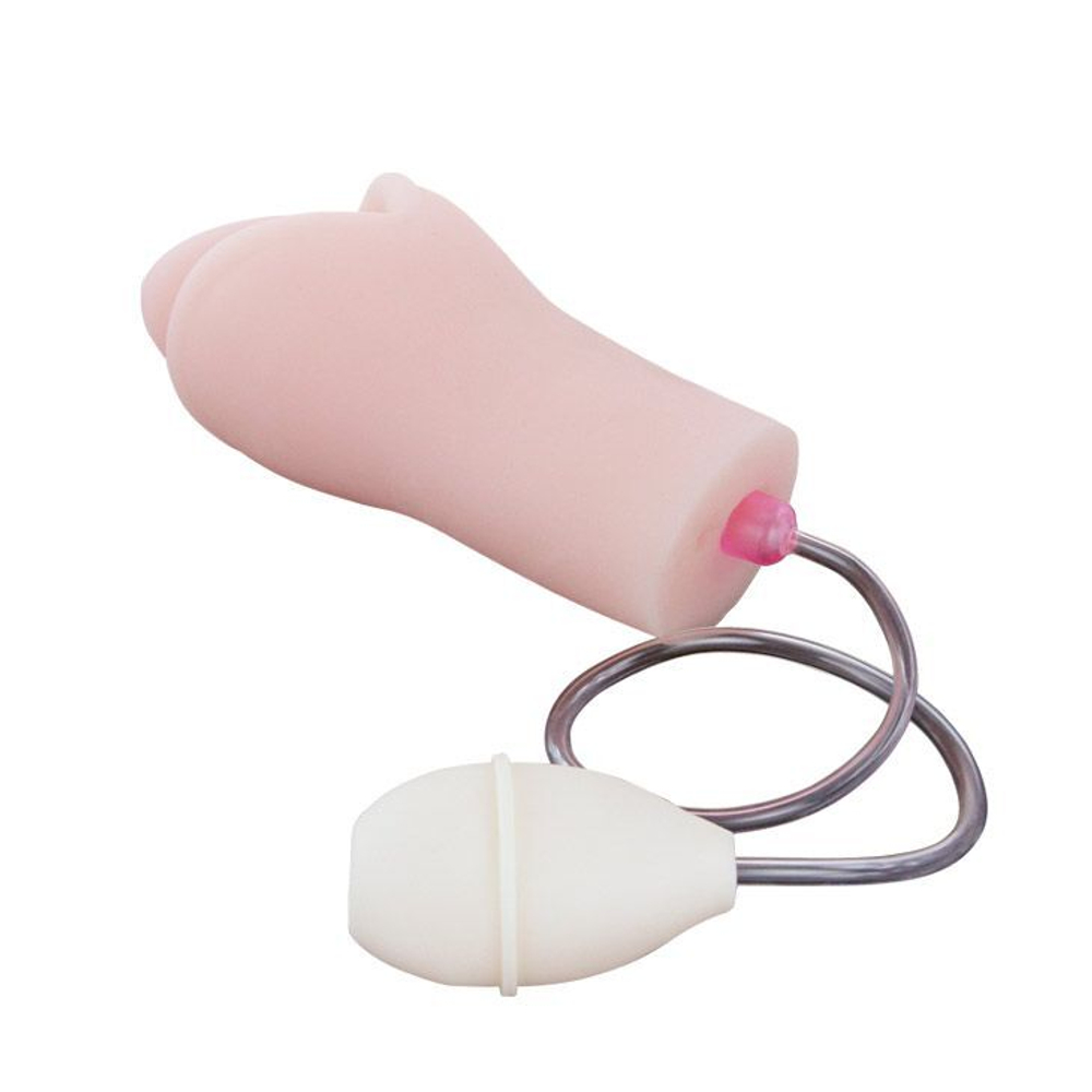 Мастурбатор с грушей Oral Sex (Цвет: телесный)