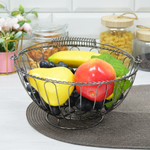 Фруктовница 25см с ручкой металлическая