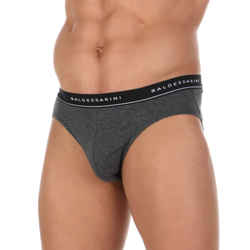 Мужские трусы слипы набор из 3 штук (черные, белые, темно-серые) BALDESSARINI 90003/6064 831
