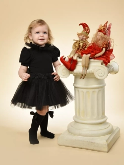 Юбка-пачка фатиновая с бусами