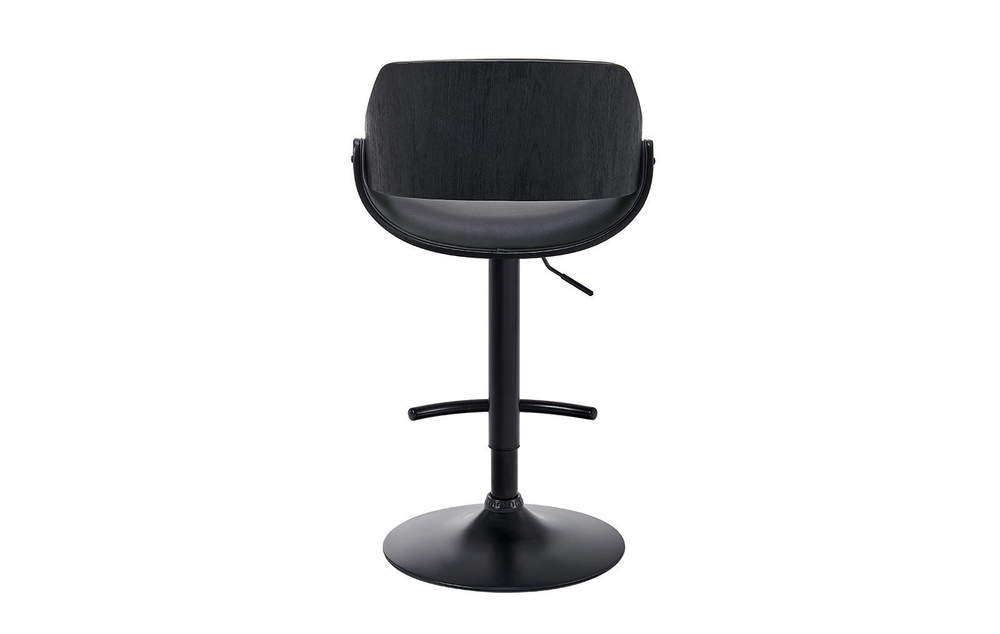 Стул барный JY1995 серый PU/черный/черный