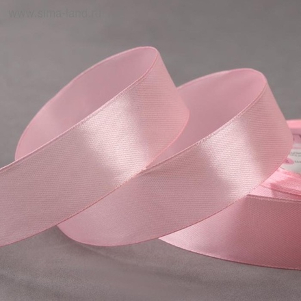 Лента атласная, 50 мм, 23±1 м, розовая №04